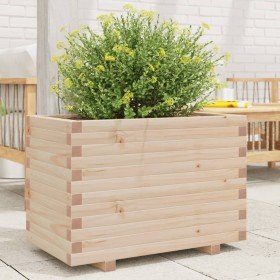 Jardinera madera maciza de pino 70x40x49,5 cm