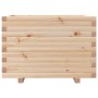 Jardinera madera maciza de pino 70x40x49,5 cm