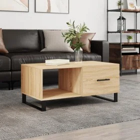 Couchtisch aus Sonoma-Eichensperrholz, 90 x 50 x 40 cm von vidaXL, Couchtisch - Ref: Foro24-829239, Preis: 63,78 €, Rabatt: %