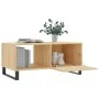 Mesa de centro madera contrachapada roble Sonoma 90x50x40 cm de vidaXL, Mesas de centro - Ref: Foro24-829239, Precio: 63,78 €...
