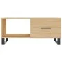 Mesa de centro madera contrachapada roble Sonoma 90x50x40 cm de vidaXL, Mesas de centro - Ref: Foro24-829239, Precio: 63,78 €...