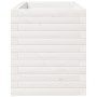 Jardinera madera maciza de pino blanco 90x40x49,5 cm