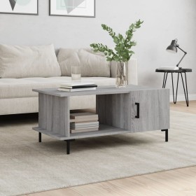 Mesa de centro madera contrachapada gris Sonoma 90x50x40 cm de vidaXL, Mesas de centro - Ref: Foro24-829498, Precio: 47,48 €,...