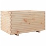 Jardinera madera maciza de pino 90x60x49,5 cm