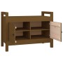Flurbank aus massivem honigbraunem Kiefernholz 80x40x60cm von vidaXL, Bänke für Hallen und Lager - Ref: Foro24-821782, Preis:...