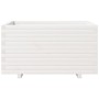 Jardinera madera maciza de pino blanco 90x60x49,5 cm