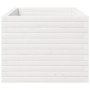 Jardinera madera maciza de pino blanco 90x60x49,5 cm
