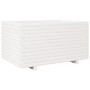 Jardinera madera maciza de pino blanco 90x60x49,5 cm