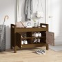 Flurbank aus massivem honigbraunem Kiefernholz 80x40x60cm von vidaXL, Bänke für Hallen und Lager - Ref: Foro24-821782, Preis:...