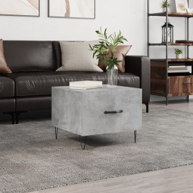 Concrete gray engineered wood coffee table 50x50x40 cm by vidaXL, Coffee table - Ref: Foro24-829388, Price: 37,85 €, Discount: %