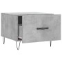 Concrete gray engineered wood coffee table 50x50x40 cm by vidaXL, Coffee table - Ref: Foro24-829388, Price: 37,85 €, Discount: %
