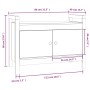 Flurbank aus massivem honigbraunem Kiefernholz 80x40x60cm von vidaXL, Bänke für Hallen und Lager - Ref: Foro24-821782, Preis:...