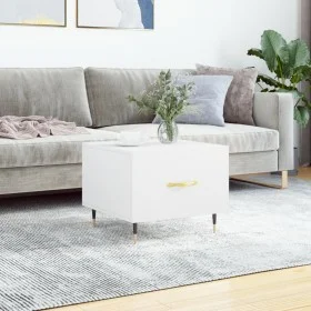 White engineered wood coffee table 50x50x40 cm by vidaXL, Coffee table - Ref: Foro24-829348, Price: 37,61 €, Discount: %