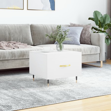Weißer Couchtisch aus Holzwerkstoff, 50 x 50 x 40 cm von vidaXL, Couchtisch - Ref: Foro24-829348, Preis: 37,91 €, Rabatt: %