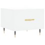Mesa de centro madera de ingeniería blanca 50x50x40 cm de vidaXL, Mesas de centro - Ref: Foro24-829348, Precio: 37,86 €