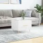 White gloss engineered wood coffee table 50x50x40 cm by vidaXL, Coffee table - Ref: Foro24-829368, Price: 38,27 €, Discount: %