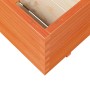 Jardinera madera maciza de pino marrón cera 110x60x49,5 cm