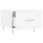 Weiß glänzender Couchtisch aus Holzwerkstoff, 50 x 50 x 40 cm von vidaXL, Couchtisch - Ref: Foro24-829368, Preis: 38,27 €, Ra...