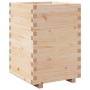 Jardinera madera maciza de pino 50x50x72,5 cm