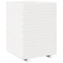 Jardinera madera maciza de pino blanco 50x50x72,5 cm