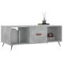 Mesa de centro madera contrachapada gris hormigón 102x50x40 cm de vidaXL, Mesas de centro - Ref: Foro24-829272, Precio: 49,32...