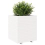 Jardinera madera maciza de pino blanco 60x60x72,5 cm