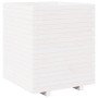 Jardinera madera maciza de pino blanco 60x60x72,5 cm