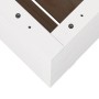 Jardinera madera maciza de pino blanco 60x60x72,5 cm