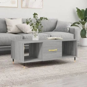 Sonoma-Couchtisch aus grauem Sperrholz, 102 x 50 x 40 cm von vidaXL, Couchtisch - Ref: Foro24-829282, Preis: 48,59 €, Rabatt: %