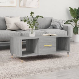 Sonoma gray plywood coffee table 102x50x40 cm by vidaXL, Coffee table - Ref: Foro24-829282, Price: 49,02 €, Discount: %