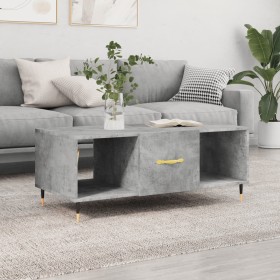 Concrete gray plywood coffee table 102x50x40 cm by vidaXL, Coffee table - Ref: Foro24-829280, Price: 47,69 €, Discount: %