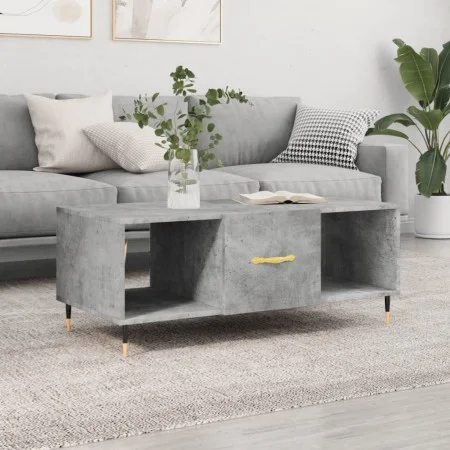 Concrete gray plywood coffee table 102x50x40 cm by vidaXL, Coffee table - Ref: Foro24-829280, Price: 46,92 €, Discount: %