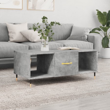 Mesa de centro madera contrachapada gris hormigón 102x50x40 cm de vidaXL, Mesas de centro - Ref: Foro24-829280, Precio: 47,63...