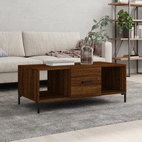Mesa de centro madera contrachapada roble marrón 102x50x40 cm de vidaXL, Mesas de centro - Ref: Foro24-829307, Precio: 49,21 ...
