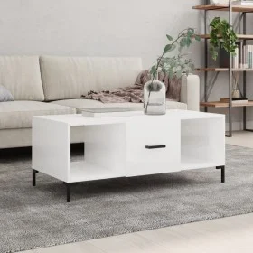 Couchtisch aus glänzend weißem Sperrholz, 102 x 50 x 40 cm von vidaXL, Couchtisch - Ref: Foro24-829302, Preis: 51,95 €, Rabat...