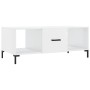 Glossy white plywood coffee table 102x50x40 cm by vidaXL, Coffee table - Ref: Foro24-829302, Price: 51,95 €, Discount: %
