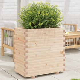 Jardinera madera maciza de pino 70x40x72,5 cm