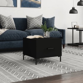 Mesa de centro madera contrachapada negro 50x50x40 cm de vidaXL, Mesas de centro - Ref: Foro24-829398, Precio: 41,13 €, Descu...