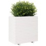 Jardinera madera maciza de pino blanco 70x40x72,5 cm