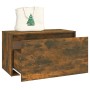 Flurbank aus geräuchertem Eichensperrholz, 80 x 40 x 45 cm von vidaXL, Bänke für Hallen und Lager - Ref: Foro24-816047, Preis...