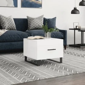 White gloss engineered wood coffee table 50x50x40 cm by vidaXL, Coffee table - Ref: Foro24-829448, Price: 45,11 €, Discount: %