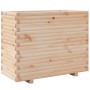 Jardinera madera maciza de pino 90x40x72,5 cm