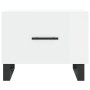White gloss engineered wood coffee table 50x50x40 cm by vidaXL, Coffee table - Ref: Foro24-829448, Price: 45,11 €, Discount: %