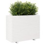 Jardinera madera maciza de pino blanco 90x40x72,5 cm