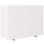 Jardinera madera maciza de pino blanco 90x40x72,5 cm