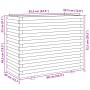 Jardinera madera maciza de pino blanco 90x40x72,5 cm