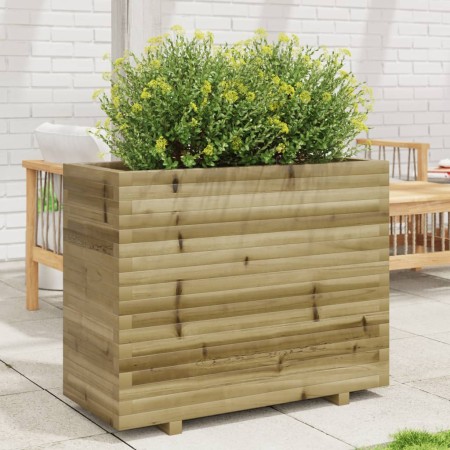 Jardinera madera de pino impregnada 90x40x72,5 cm