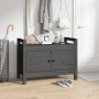 Massivholz Kiefer Flurbank grau 80x40x60 cm von vidaXL, Bänke für Hallen und Lager - Ref: Foro24-821781, Preis: 108,52 €, Rab...
