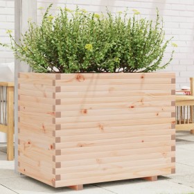 Jardinera madera maciza de pino 90x60x72,5 cm