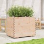 Jardinera madera maciza de pino 90x60x72,5 cm